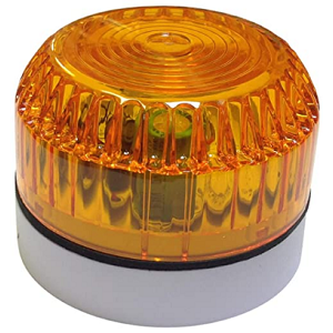 Cooper Fulleon 531044FULL-0077 Solex Xenon Beacon – Amber Lens - U White (FW) Base – Anti-Tamper